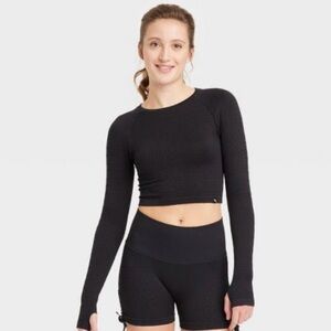 NWT | ALL IN MOTION SEAMLESS CROP LONG SLEEVE TOP